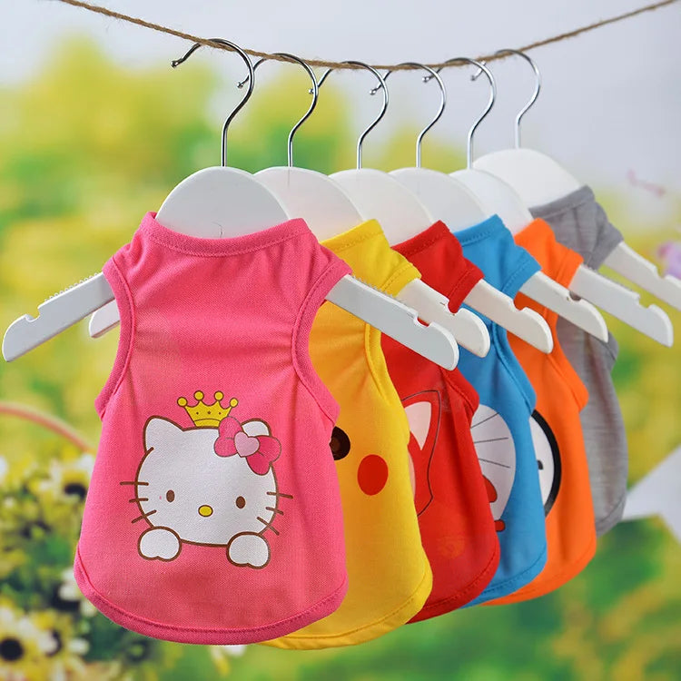 🐶 Débardeur Cartoon Miniso pour Chien & Chat – Léger, Confortable & Plein de Style