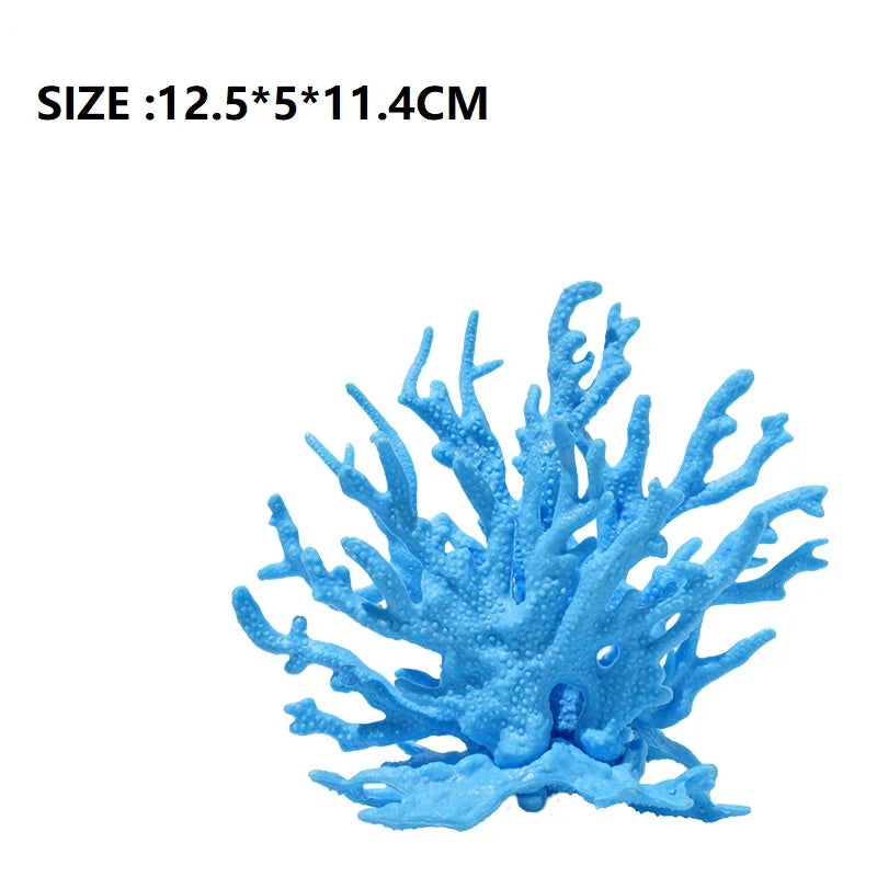 Décoration Aquarium – Corail Artificiel en PVC, Plante Aquatique Réaliste pour Aquascaping