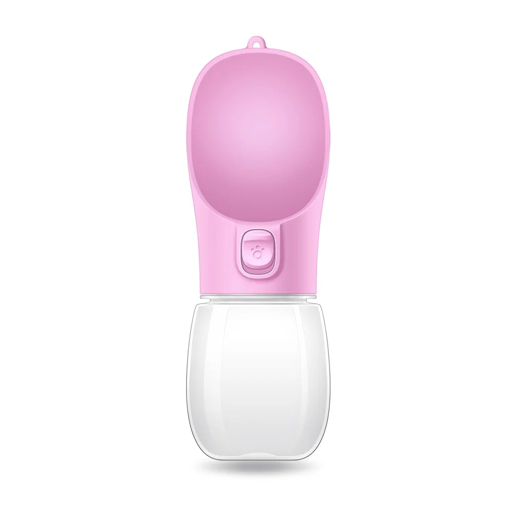 Gourde Portable pour Chien 350ml – Bouteille d’Eau de Voyage Antifuite avec Bol Intégré