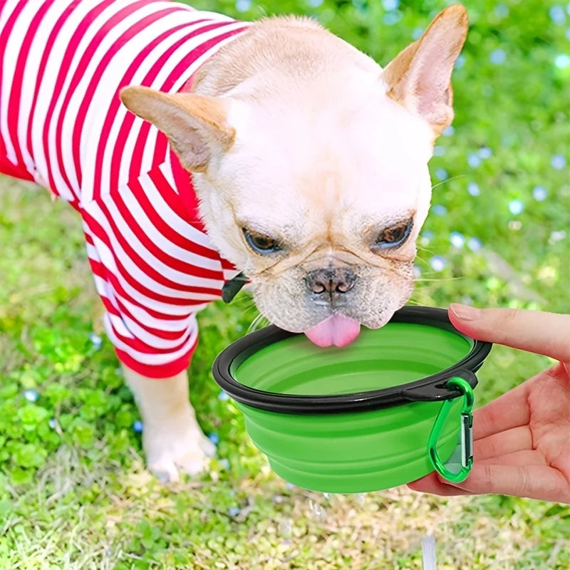 Gamelle Pliable en Silicone pour Chien & Chat – Bol Portable Antidérapant, Léger et Résistant pour Voyage & Extérieur