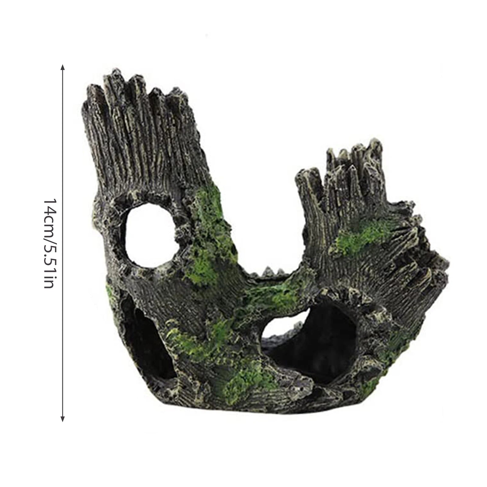 Décoration Aquarium – Pont, Barils ou autres en Résine avec Arbres, Ornement Réaliste pour Paysage Aquatique & Poissons