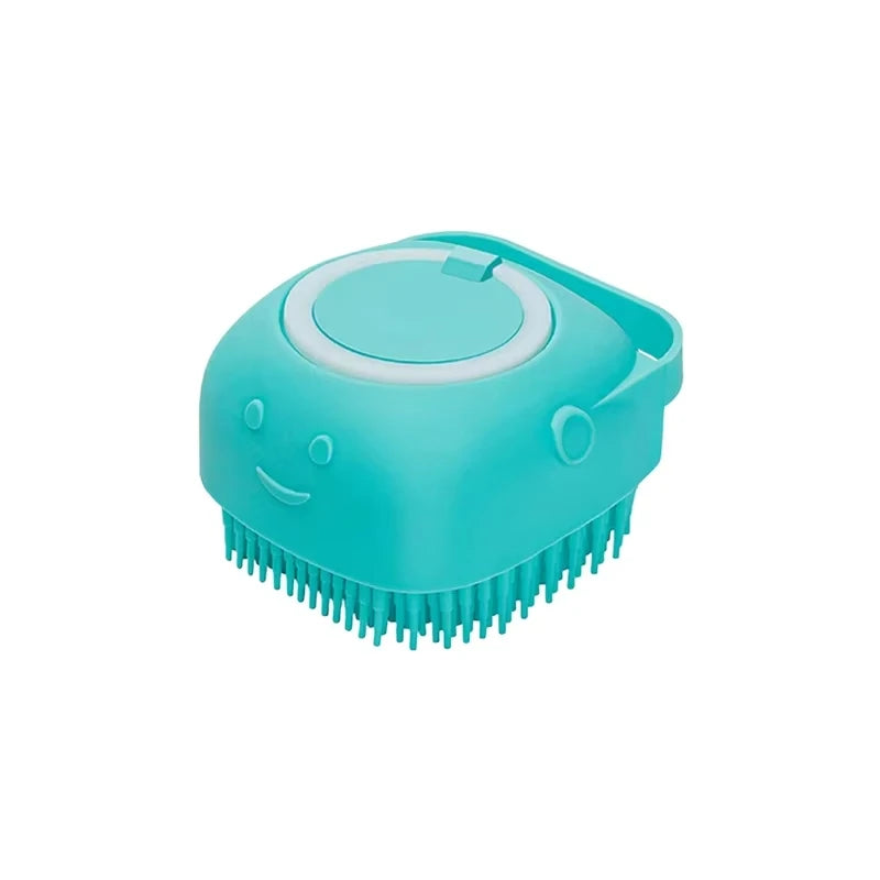 🧴 Brosse Douche 2-en-1 Massage & Shampoing – Toilettage Doux et Nettoyage Profond
