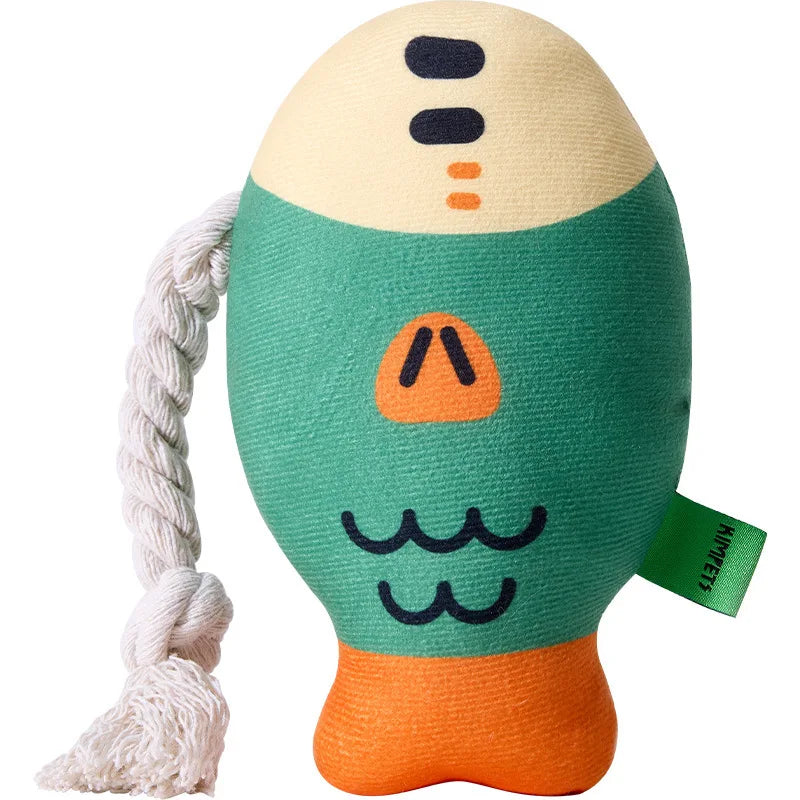 🐟 Jouet Poisson Interactif pour Chien – Peluche Sonore Anti-Stress & Dressage Ludique