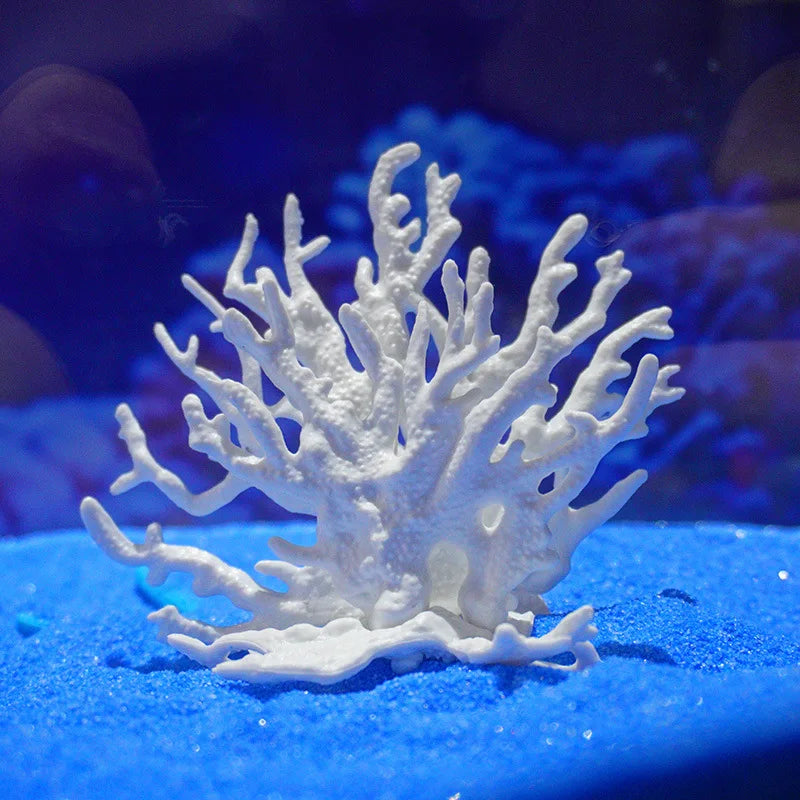Décoration Aquarium – Corail Artificiel en PVC, Plante Aquatique Réaliste pour Aquascaping