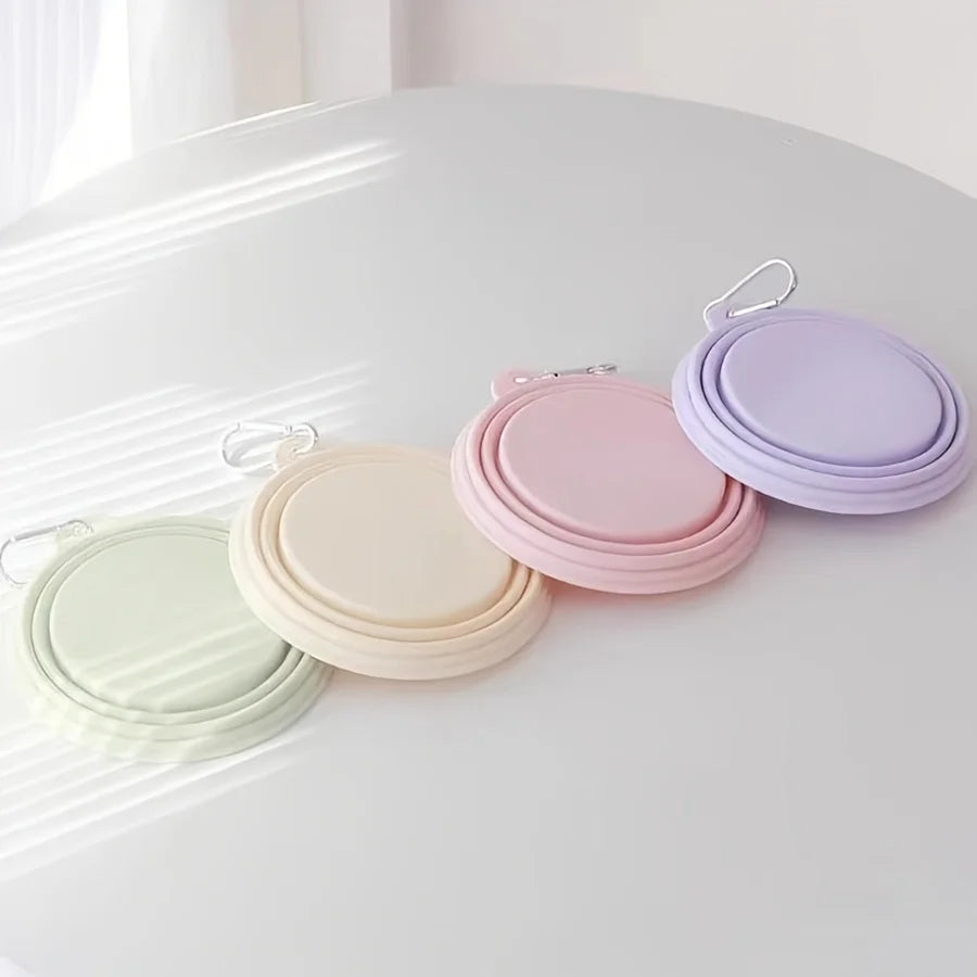 Gamelle Pliable en Silicone pour Chats et Chiens – Bol de Voyage Portable, Léger et Coloré, Idéal pour l’Eau et la Nourriture
