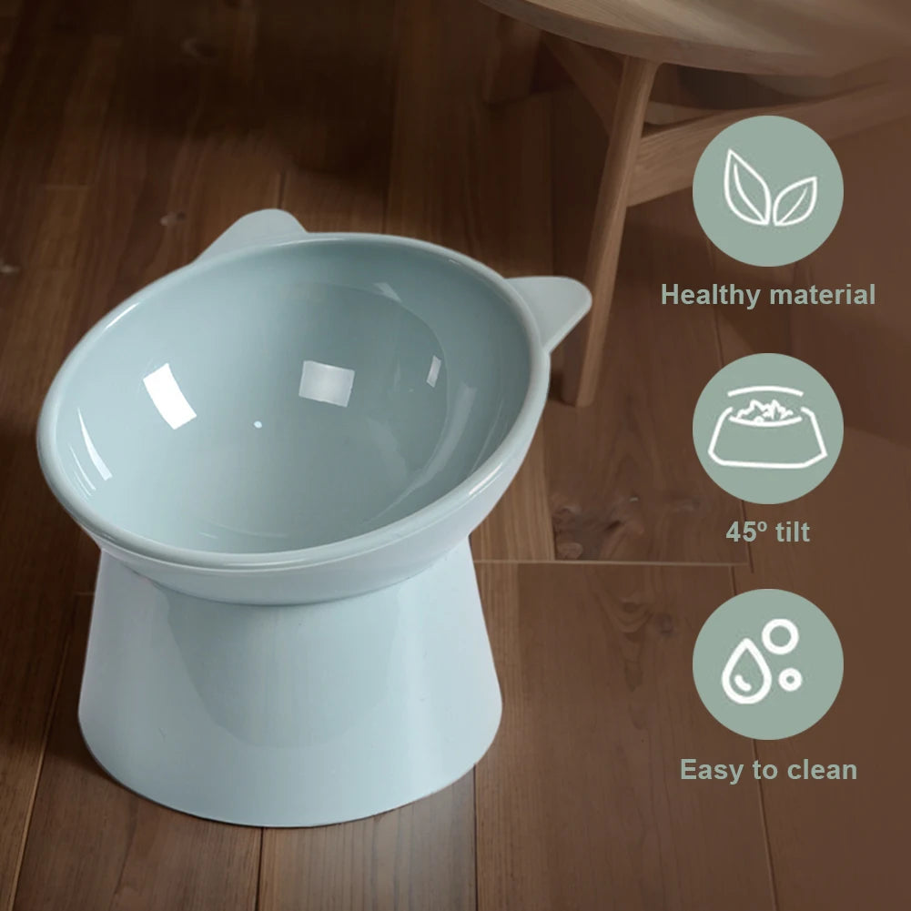 Gamelle Inclinée Élevée – Bol Ergonomique Anti-Vomissement, Antidérapant