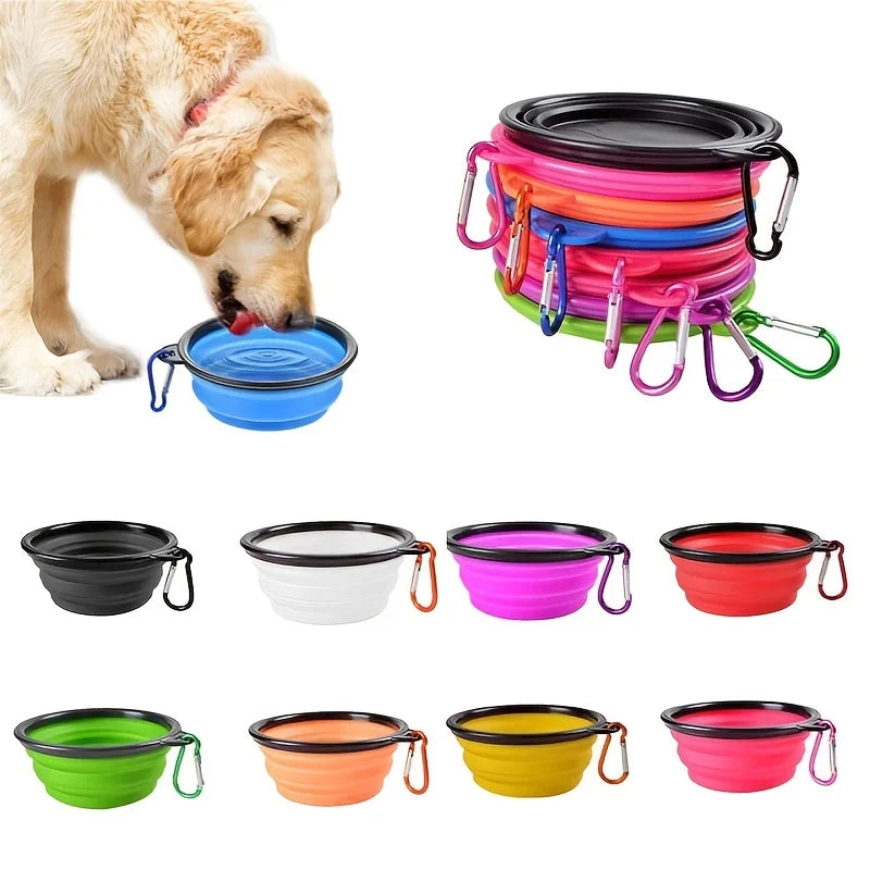 Gamelle Pliable en Silicone pour Chien & Chat – Bol Portable Antidérapant, Léger et Résistant pour Voyage & Extérieur