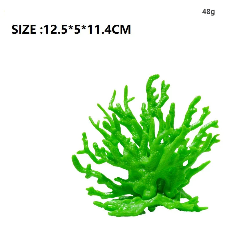 Décoration Aquarium – Corail Artificiel en PVC, Plante Aquatique Réaliste pour Aquascaping
