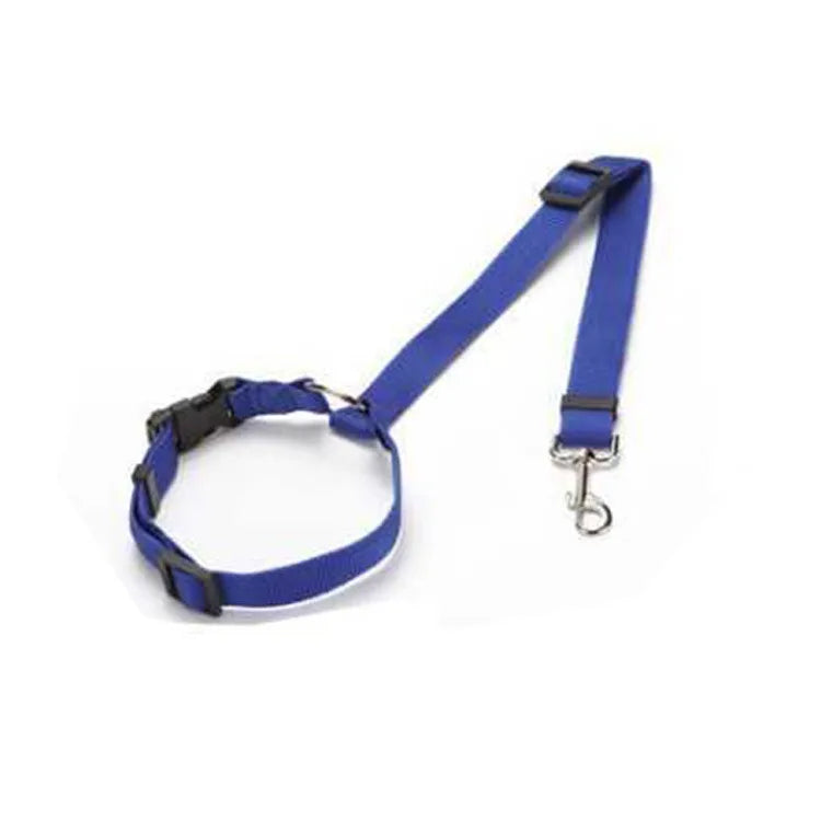 🚘 Ceinture de Sécurité Ajustable pour Chien – Harnais & Laisse 2-en-1