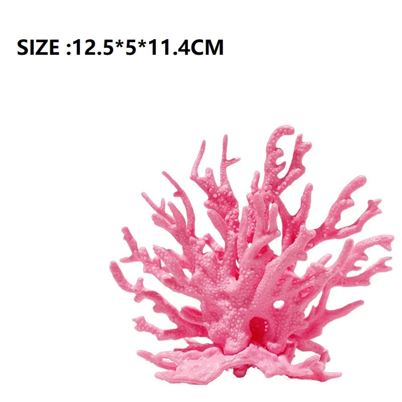Décoration Aquarium – Corail Artificiel en PVC, Plante Aquatique Réaliste pour Aquascaping